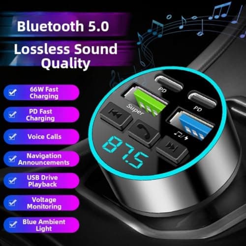 Fast Charging Car Adapter 200W for Laptop Phone Tablet(Folding 2USB+1PD) — view 4