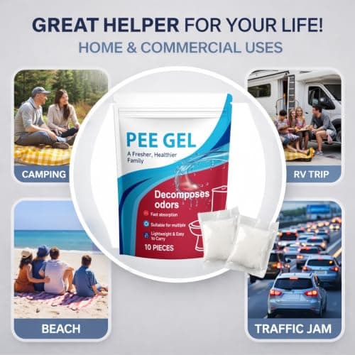 CBOFOL Portable Toilet Gel & Absorbent Powder Sachets for Adults,10 pieces — view 4