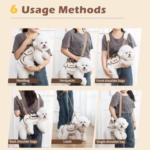 Purse Dog Carrier with Adjustable Strip for Small Dogs — view 3