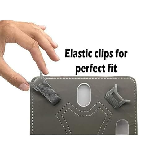 SU 10 inch Tablet Case - Universal Stand Case Folio Cover Magic Leather 360° Rotating Case Fits for ALL 10in Inch & 10.1in Inch Tablets + Stylus Pen (BLUE) — view 3