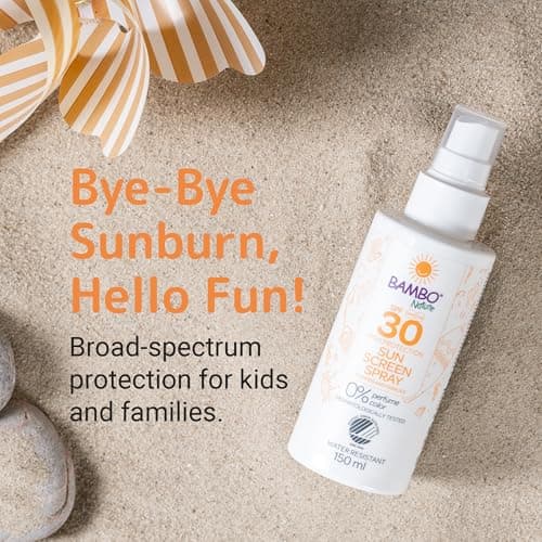Bambo Nature Suncream Spray, 150ml, SPF 30 Sun Screen, Colourant & Fragrance Free, Sunscreen To Protect Your Skin, Dermatologically Tested — view 3