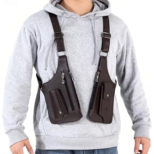 QCHAOLI Sentinel Bag,Anti Theft Multi Pocket Shoulder Pouch,Anti Theft Bag For Men,Adjustable Hidden Underarm Shoulder Bags(Black) — view 2