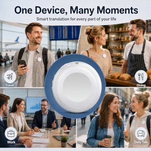 AI Language Translator Device, Smart Wearable Translator 165 Languages — view 6