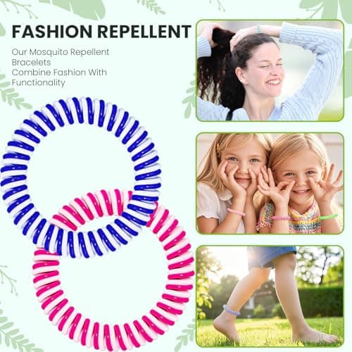 Asddage Mosquito Repellent Bracelet 12 Pack, DEET-Free, Natural Plant Oil — view 6