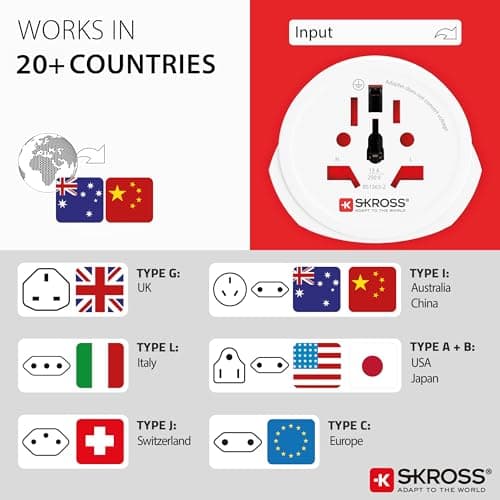 SKROSS World to Australia/China Travel Adapter — view 3