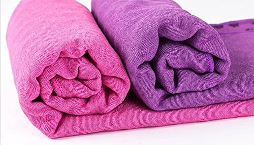 voidbiov Quick Dry Non Slip Yoga Mat Towels With Mesh Carrying Bag, Extra Long, Dot Grip Bikram Yoga Mat Towel Green — view 3