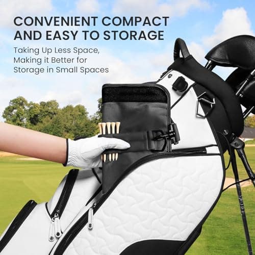 AMRTA Golf Club Bag Mini with Pocket Lightweight (Black) — view 5