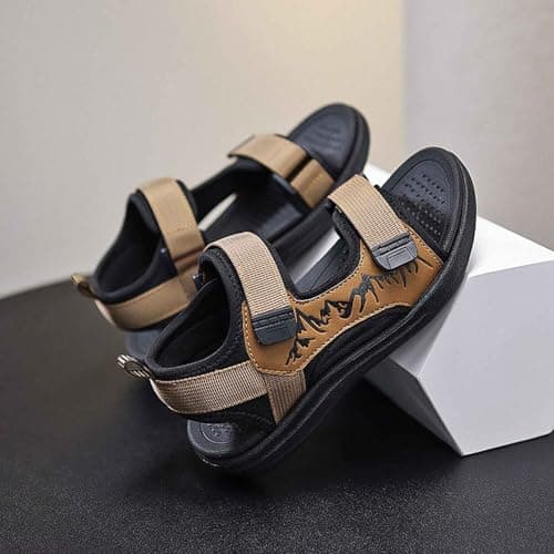 Sandals boys 25 den summer. Comfortable durable shoes for boys aged 5 to 13 years. Versatile, casual outdoor sandals for everyday use. Fixed design for the sandals boys Ciao, brown, 3.5 UK — view 2