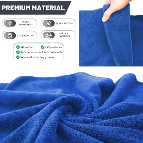 Rainleaf Microfiber Towel Quick Dry Camping & Travel Towel. Compact — view 2