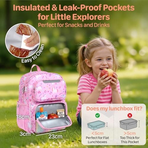 Bagseri Kids Backpack for Girls - 15L School Bag for Kids 4-8 Years — view 4