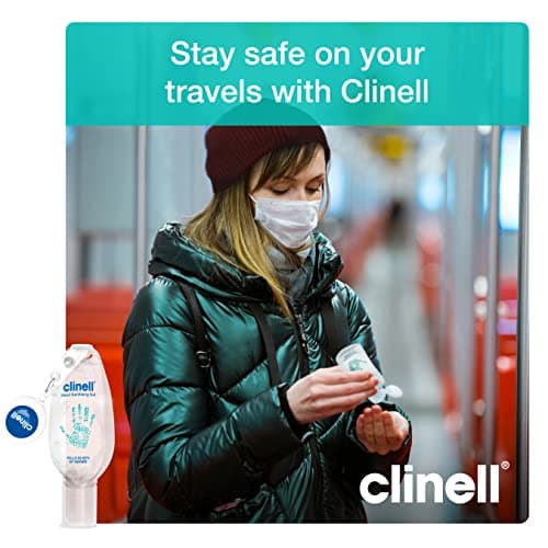 Clinell Hand Sanitiser Gel with Retractable Clip - 50 ml - Dermatologically Tested, Kills 99.99% of Germs, Moisturising, Quick Action, Kind to Skin, No Stickiness — view 4
