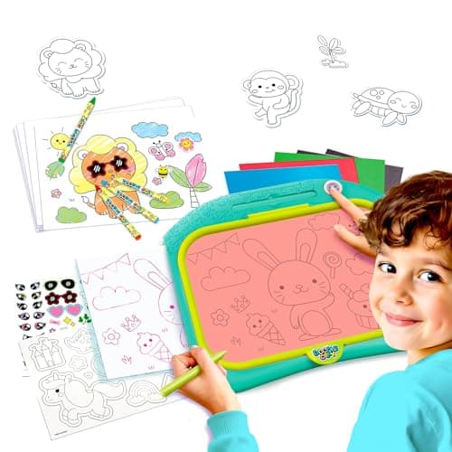 Doodle Copy Kids Drawing & Printing Board – 50 Templates Included | Draw, Trace, Print & Colour | Creative Activity Set Age 4+ — view 3