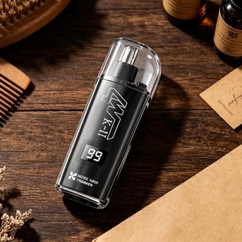 Rechargeable Nose Hair Trimmer with LED Digital Display — view 2