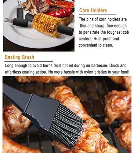 grilljoy 24Pcs Stainless Steel BBQ Tool Set in Storage Aluminum Case — view 6