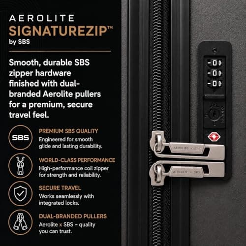 Aerolite Premium Extra Large 32in 144L FlexShell Hard Shell Suitcase — view 3