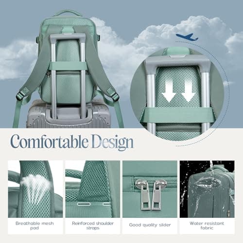 Xkdoai for Ryanair Cabin Bags 40x30x20,Backpack with TSA Approved Clear Bag — view 6