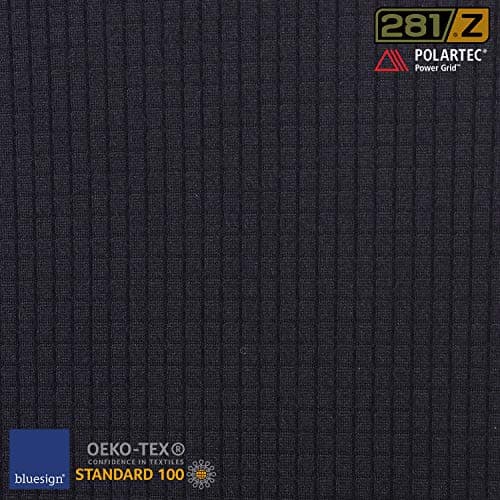 281Z Mens Thermal Lightweight Base Layer Shirt - Hiking Trekking Outdoor - Polartec Power Grid - Terrain Reliability Line (Black, X-Small) — view 2