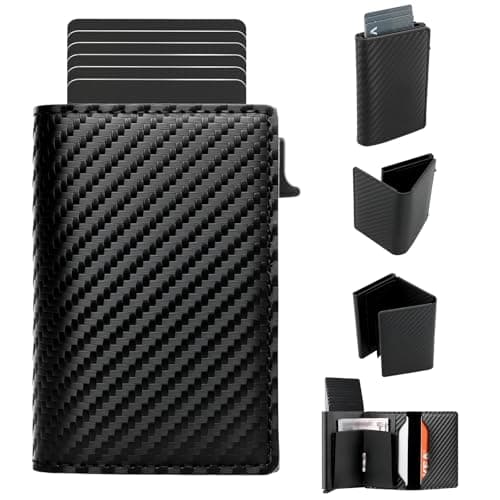 PowerTravel Men's Wallet Credit Card Holder, RFID Blocking, 8 Card Capacity