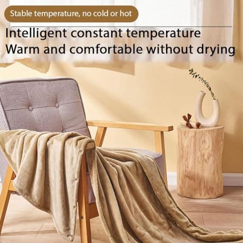 Cordless Heated Blanket,USB Rechargeable Cordless Heated Blanket, Portable USB Powered H-eated B-lanket,H-eated Throw B-lanket,Washable Electric Throw,For Family,Nap,Travel — view 6