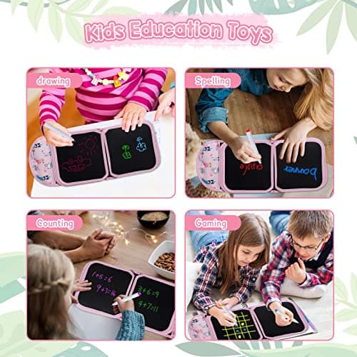Erasable Drawing Pad, 8inch Plane Activities for Kids, Doodle Book for Kids 3 4 5 6 7 8 Year Old Boy Girl Birthday Gifts, 14 Pages for Magic Drawing with 12 Pens — view 5