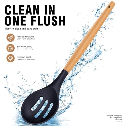 Silicone Kitchen Utensils Set, Heat-Resistant Cooking Utensils, BPA-Free — view 6