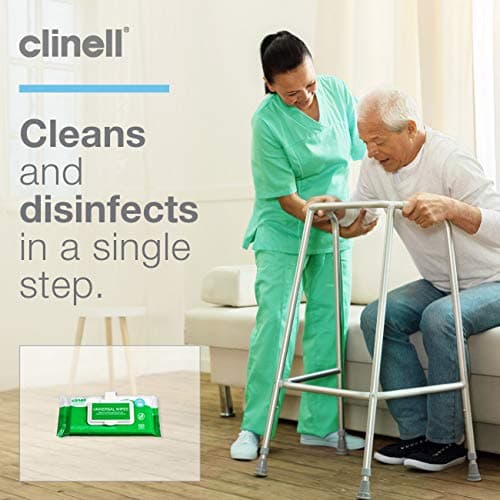 Clinell Universal Cleaning and Surface Disinfection- Multi Purpose - Kills 99.99% of Germs, Effective from 30 Seconds - 1 x Clip Pack of 50 Wipes — view 4