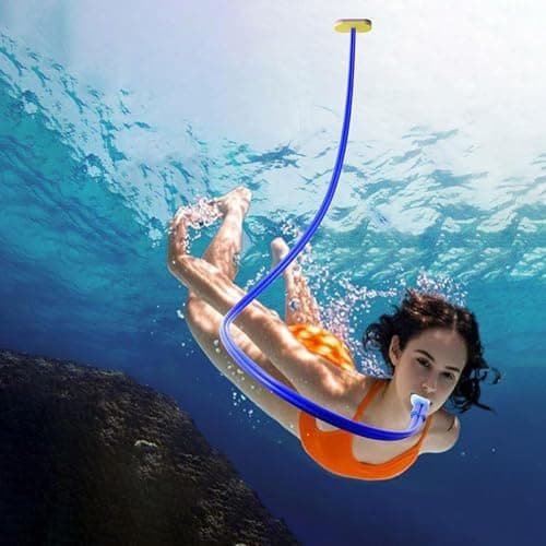 Full Dry Respirator, Diving Snorkel Breathing Tube, Long Breathing Tube, Diving Swimming Camping Stream Diving Experience Equipment Swimming Breathing Tube (3M/118IN) — view 5