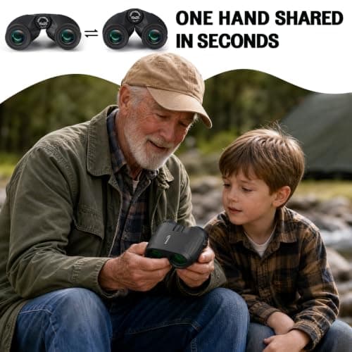 Aurosports 15x25 Compact Bird Watching Binoculars for Adults Kids — view 5