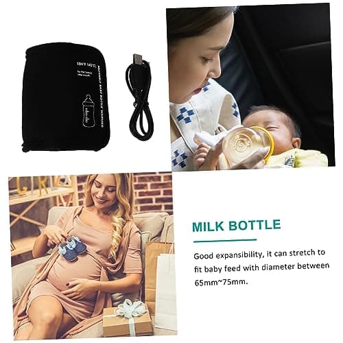 JOINPAYA Car Breast Warmer USB Bottle Warmer Heater Cover Portable for Car Lighter Socket Use in Road Trips Commutes — view 5