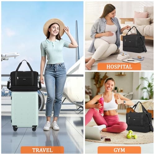 ETRONIK Easyjet Cabin Bag 45x36x20, 32L Travel Duffle Bag Underseat — view 6