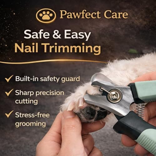 Dog Grooming Kit – Professional Deshedding Brush, Nail Clippers, Scissors & Travel Bowl – Complete Pet Grooming Set for Dogs – Suitable for All Breeds – Pawfect Care — view 4