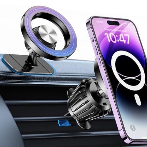 Coolpow for Magsafe Car Mount Magnetic Phone Holder for Cars【Strong Magnet】 — view 2