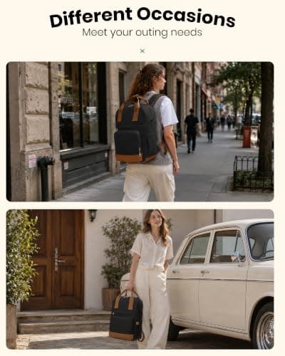 Kono Laptop Backpack Womens School Bags for Girls Lightweight Rucksack — view 2