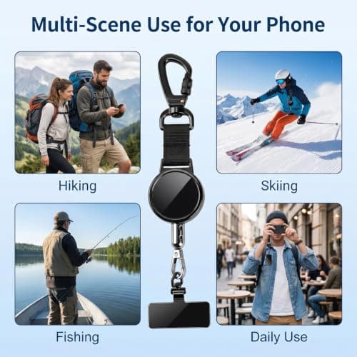 KEPEAK 360° Rotating Anti-Theft Phone Holder, Black — view 5