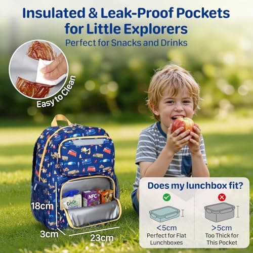 Bagseri Kids Backpack for Boys - 15L School Bag for Kids 4-8 Years — view 4