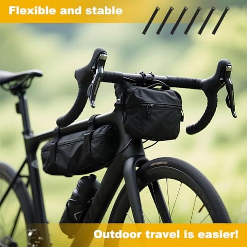 6-Pack Black Nylon Straps – Heavy-Duty Cable Ties & Organiser for Bike Rack, Luggage, Helmet (20x250mm, Reusable) — view 4