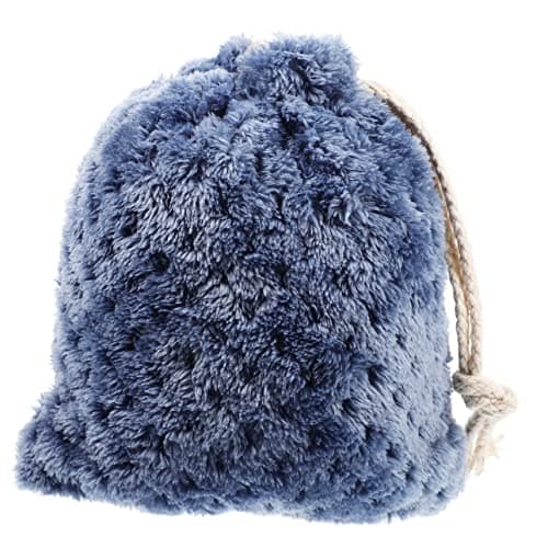Portable Ventilated Guinea Pig Carrier Bag for Outdoor Travel Wool Blue