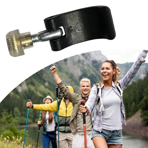 Acunny Replacement Hiking Pole Lock, Safety Lock Replacement for Walking Stick | Quick Release with Nuts for Climbing Pole - Fixing Part for Hiking Camping — view 3