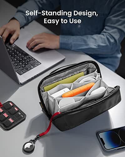 tomtoc Electronic Organizer Accessory Tech Pouch for MacBook Charger Cables — view 4