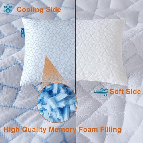 tuphen Travel & Camping Memory Foam Pillow - Cooling Compressible Camping Pillow for Sleeping Compact Firm Supportive Small Pillow for Adults Kids Outdoor Backpacking Hiking Essential with Storage Bag — view 3