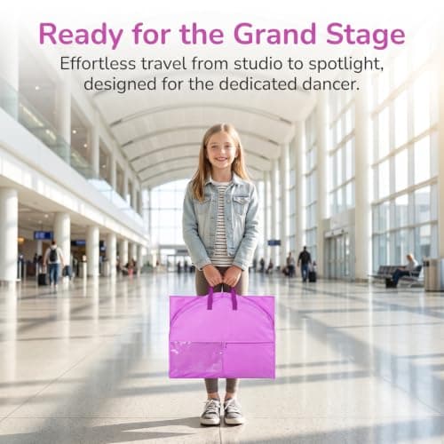Clothes Covers, Dance Costume Bag for Girls & Women with Zipper Pockets — view 6