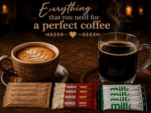 75 All-in-One Coffee Bundle - Rich Instant Coffee Sachets, Lakeland UHT Semi Skimmed Milk Sticks, Brown Sugar Sticks - 25x Each - Individually Wrapped Portions for Home, Office & Travel. — view 4