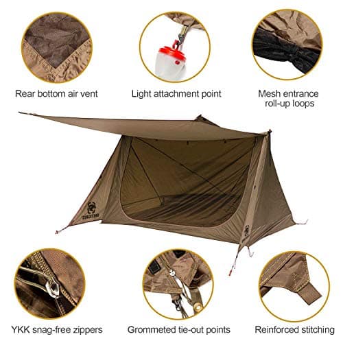 OneTigris Backwoods Bungalow Ultralight Bushcraft Shelter 2.0 — view 5