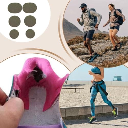 Shoe Patch Vamp Repair Sticker, Sticky Shoes Insoles Heel Protector, Heel Hole Repair Patches, 6 Pieces, Breathable, Toeburst Prevention Design, Multi-Purpose for Clothes Andgear — view 4