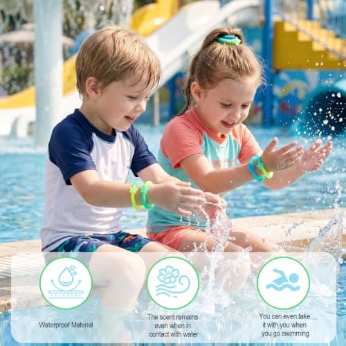 3PCS Mosquito-Repellent Bracelets Glow-in-the-Dark, Silicone Mosquito-Repellent Bracelets with Natural for Kids Adults, Outdoor Travel Summer(Lemon Green) — view 3