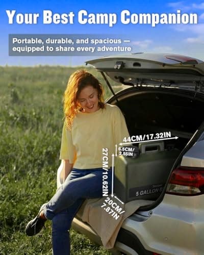 Spopal Portable Camping Shower Kit, 10000mAh Pump with 20L Water Tank — view 4