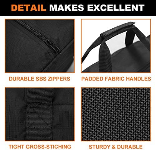 INFANZIA 197L Travel Duffle Bag -47 Inch Extra Large Sports Duffel Luggage Bag Large Holdall with Upgrade Zipper, Sturdy & Water Resistant, Oversize, Black — view 4