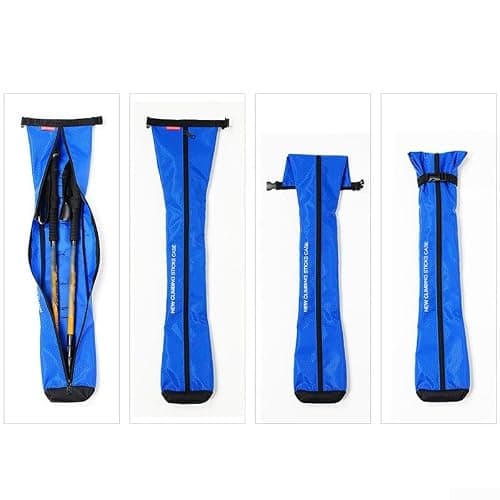Portable Trekking Poles Carry Bag, Hiking Poles Storage Pouch, Tent Poles Replacement Storage Pouch for Trekking Hiking Poles & Walking, 30 Inch(Blue) — view 6