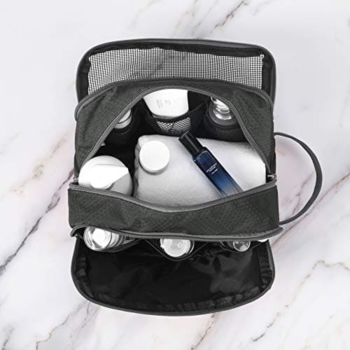 Gonex Men's Toiletry Bag, Water-Resistant Nylon Travel Wash Shower Bag — view 4