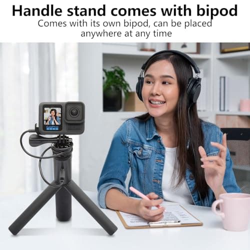 Suptig Handle Power Bank Mount 10000mAh Battery Comptible for Gopro, Canon, DJI Action, Insta 360, Phone, Sony, Kodak Digital Camera, Phone etc. — view 3